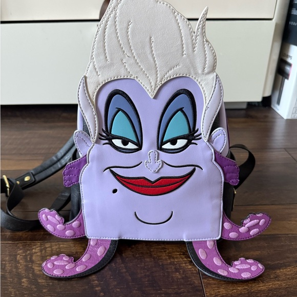 Loungefly Handbags - Loungefly Ursula Character Backpack in Purple and Black